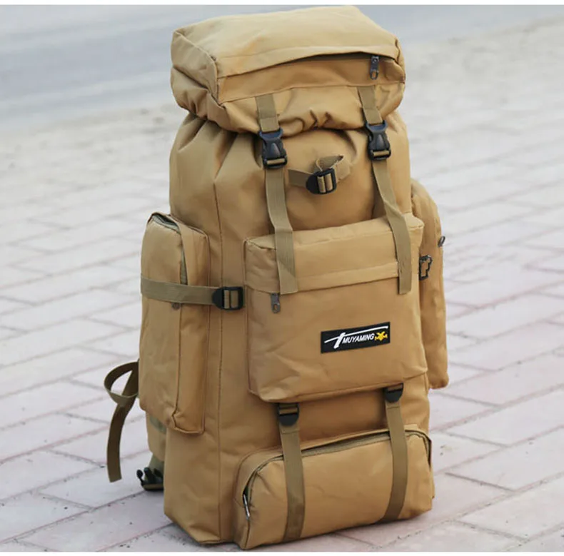 70L Большой Вместительный военный рюкзак, водонепроницаемые альпинистские рюкзаки, мужская сумка через плечо, износостойкая дорожная сумка, рюкзак