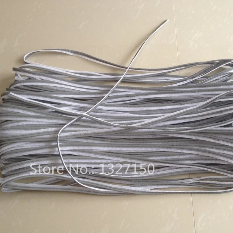 10mmx20m Reflective Piping Fabric Strip Edging Braid Trim Tape Sew On for Clothes Bag Hat Cap Pants