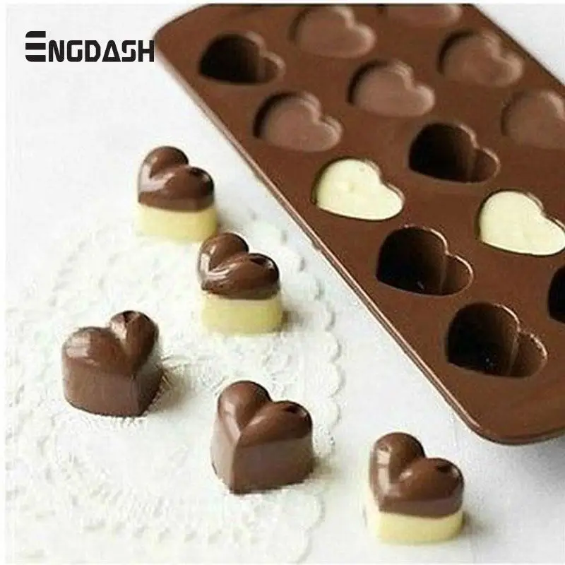 ENGDASH 1 шт. 3D силиконовые формы в форме сердца любовь ледяной куб шоколадный фондан
