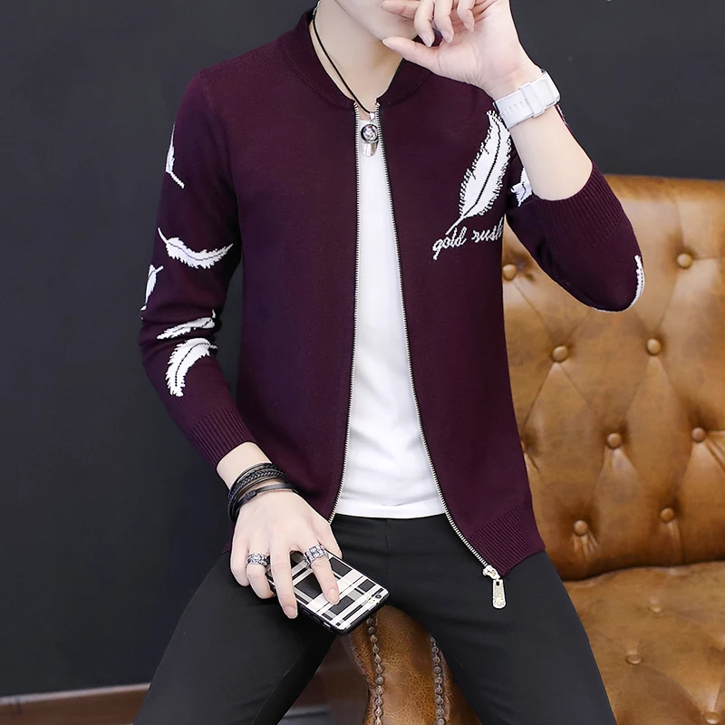 

Fashion Men's Sweater Coat Wool Sweater Jackets Men Zipper Sweater Men Knitted Coat Male pull Casual Slim Cardigan Men Knitwear