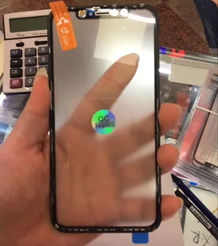 

10PCS LCD Front Touch Screen Glass Outer Lens with Middle frame Bezel OCA Fillm for iPhone XR 6.1" Replacement Parts