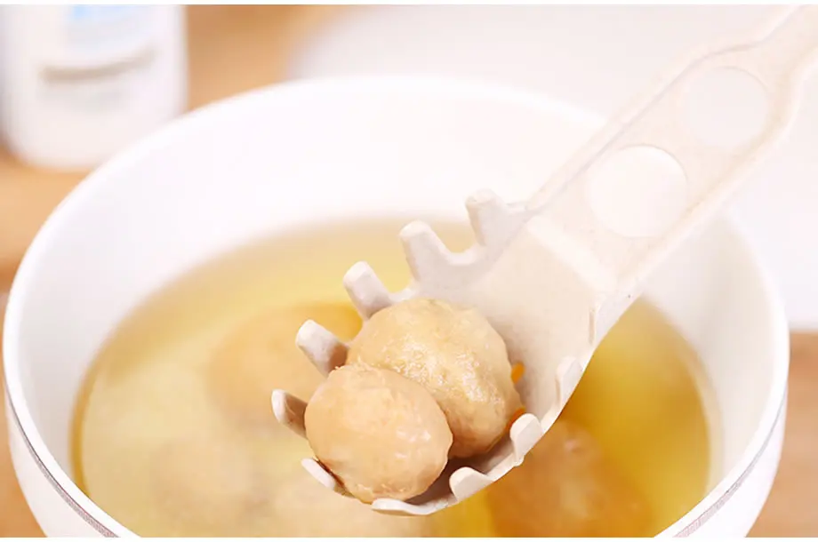 Goodfeer пшеничная соломенная ложка для спагетти совки Паста Лапша креативная ложка многофункциональная вилка для пасты форма Совок кухонная посуда
