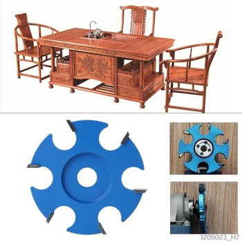 

Hexagonal Shovel Polish Milling Cutter Blade Grinding Tool Carpentry Woodworking Carving Corner For 16mm Aperture Angle Grinder