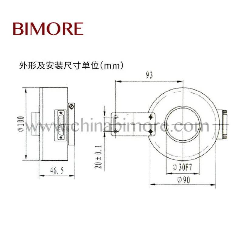 EI100H30C-1024-BR30Y1  Elevator Rotary Encoder 6