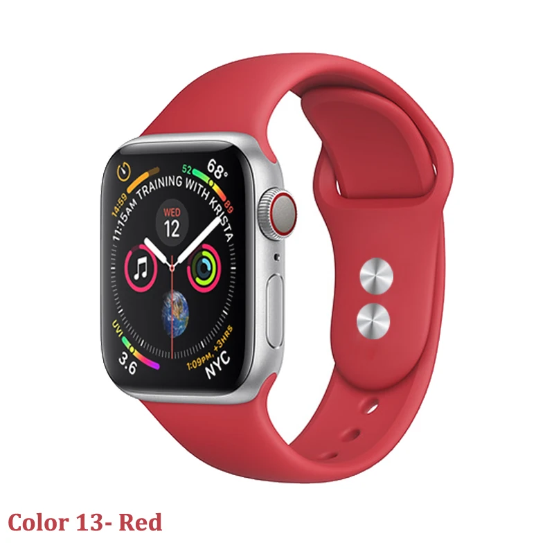 strap for apple watch band 4 3 correa iwatch band 42mm/38mm 44mm/40mm 2 sport silicone bracelet pulseira apple watch accessories