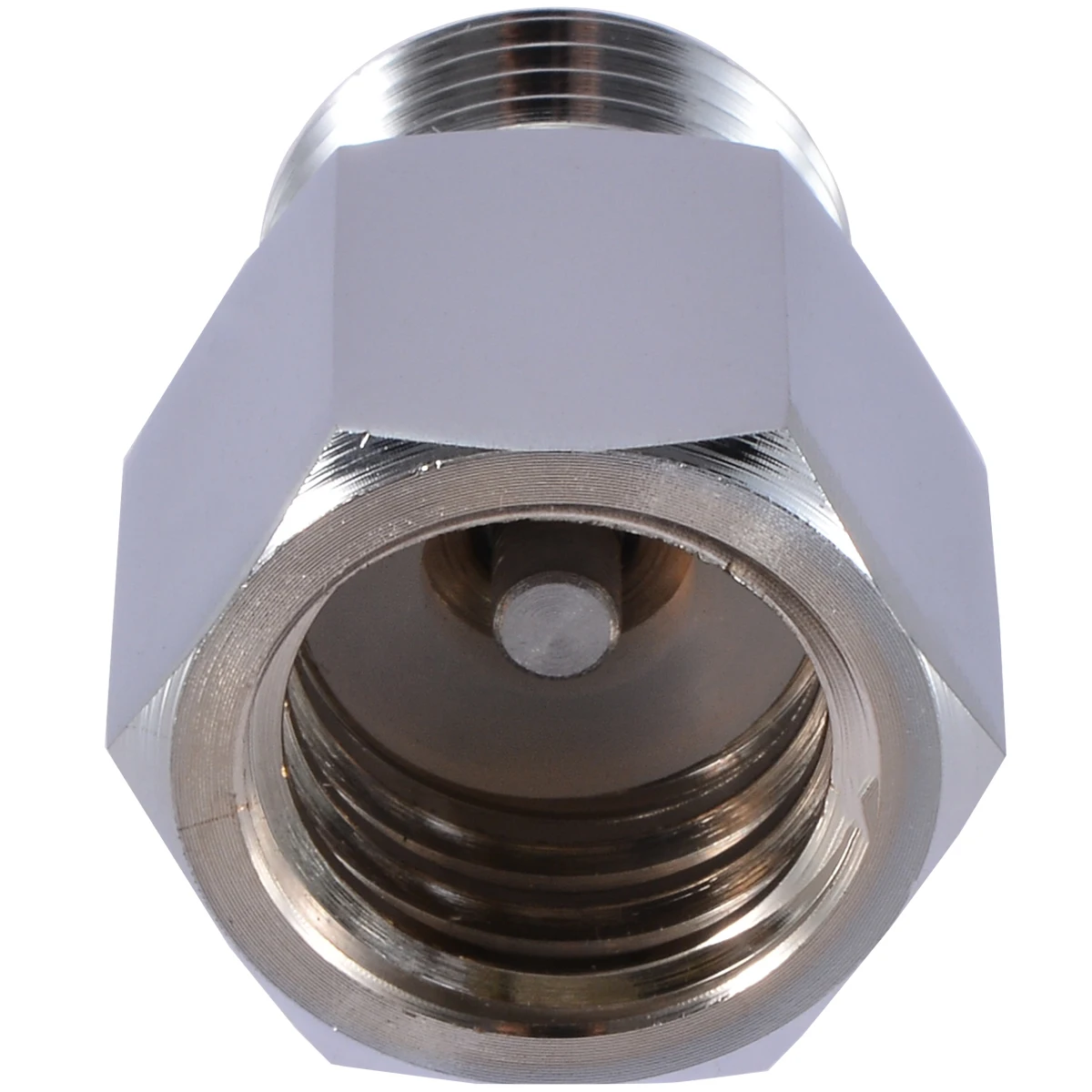 Silver Cylinder Converter Adapter For Aquarium Fish Tank CO2 Regulators Column Aquarium Supplies 3.6cm x 2.5cm
