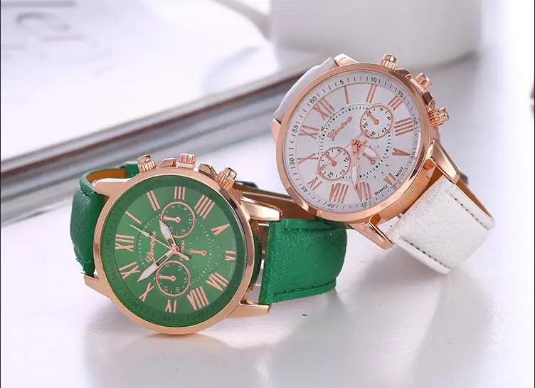 Роскошные брендовые кожаные кварцевые часы для женщин дамы для мужчин модные браслет наручные часы relogio feminino masculino