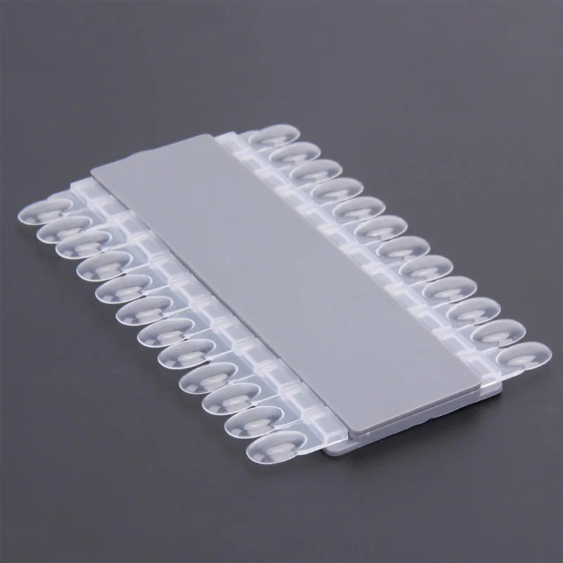 

24 Pcs Nail Art Tips Polish Palette Display Rack Plastic Removable DIY Fake Nails Color Board Stand CD88