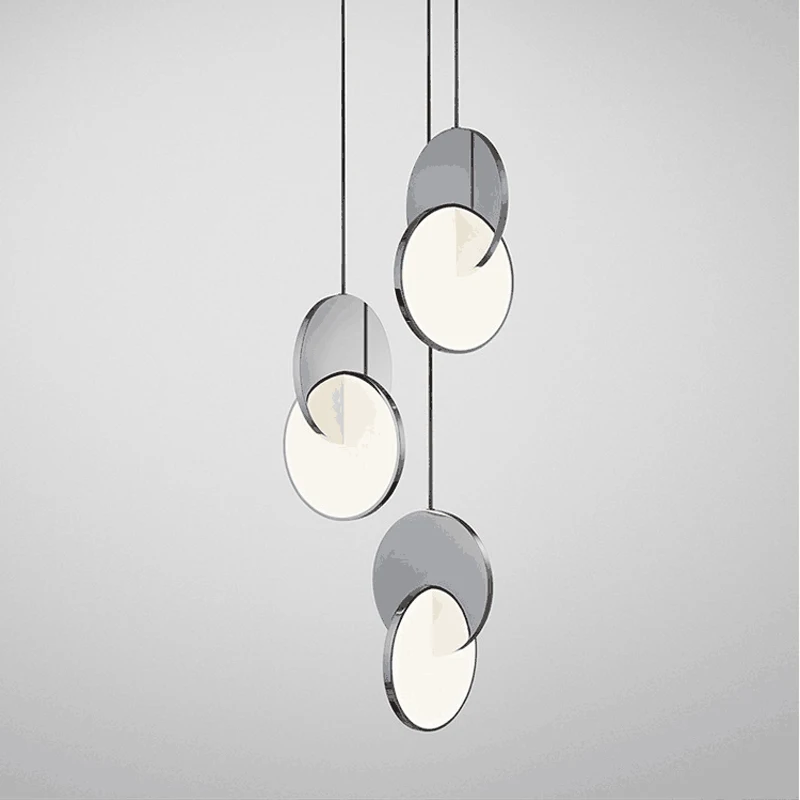 

Nordic chandelier living room dining room lighting creative personality simple modern bar leebroom eclipse bedside chandelier