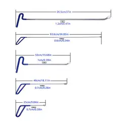 Супер PDR Дент удаления Paintless Дент Ремонт Инструменты толкателей Крючки ручной инструмент фомка Набор инструментов для ремонта автомобиля