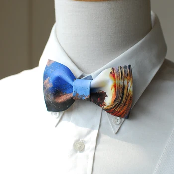 

New Free Shipping fashion 2016 casual Men's male Headdress single layer Ocean Light marriage Groom bow tie party wedding printed