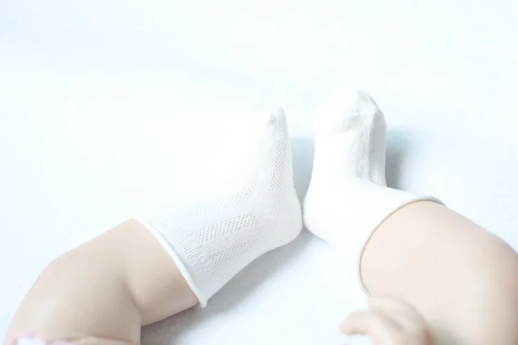 Детские носки хлопковые Простые короткие носки для детей, теплая одежда для новорожденных, милые цветные детские носки до щиколотки осенние брендовые От 0 до 6 лет