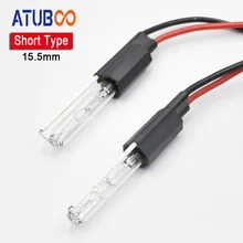 35W 15.5mm Short Type Special Xenon Bulb for 2″ or 2.5″ Hid Projector Lens 12V/6000k Lamp Car Motorcycle Headlight Retrofit