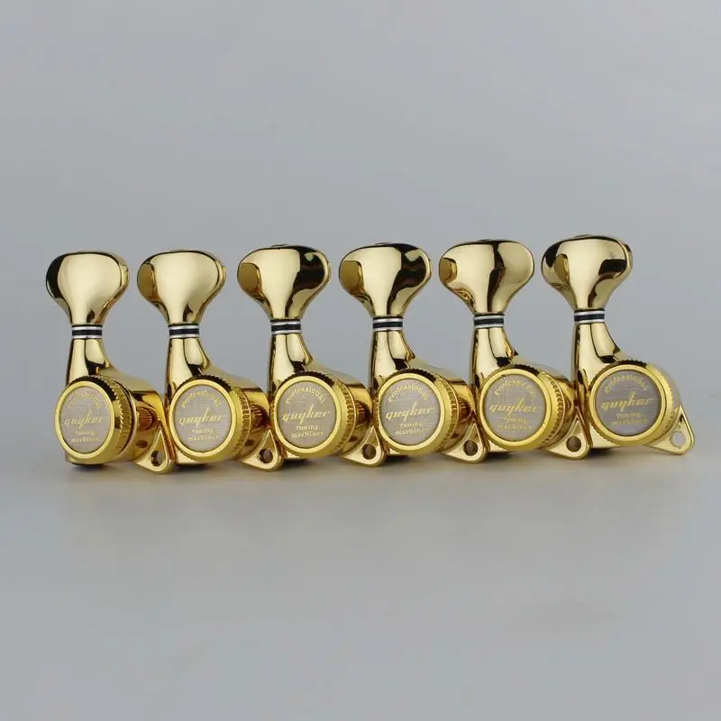 

GUYKER Gold Lock String Tuners Electric Guitar Machine Heads Tuners
