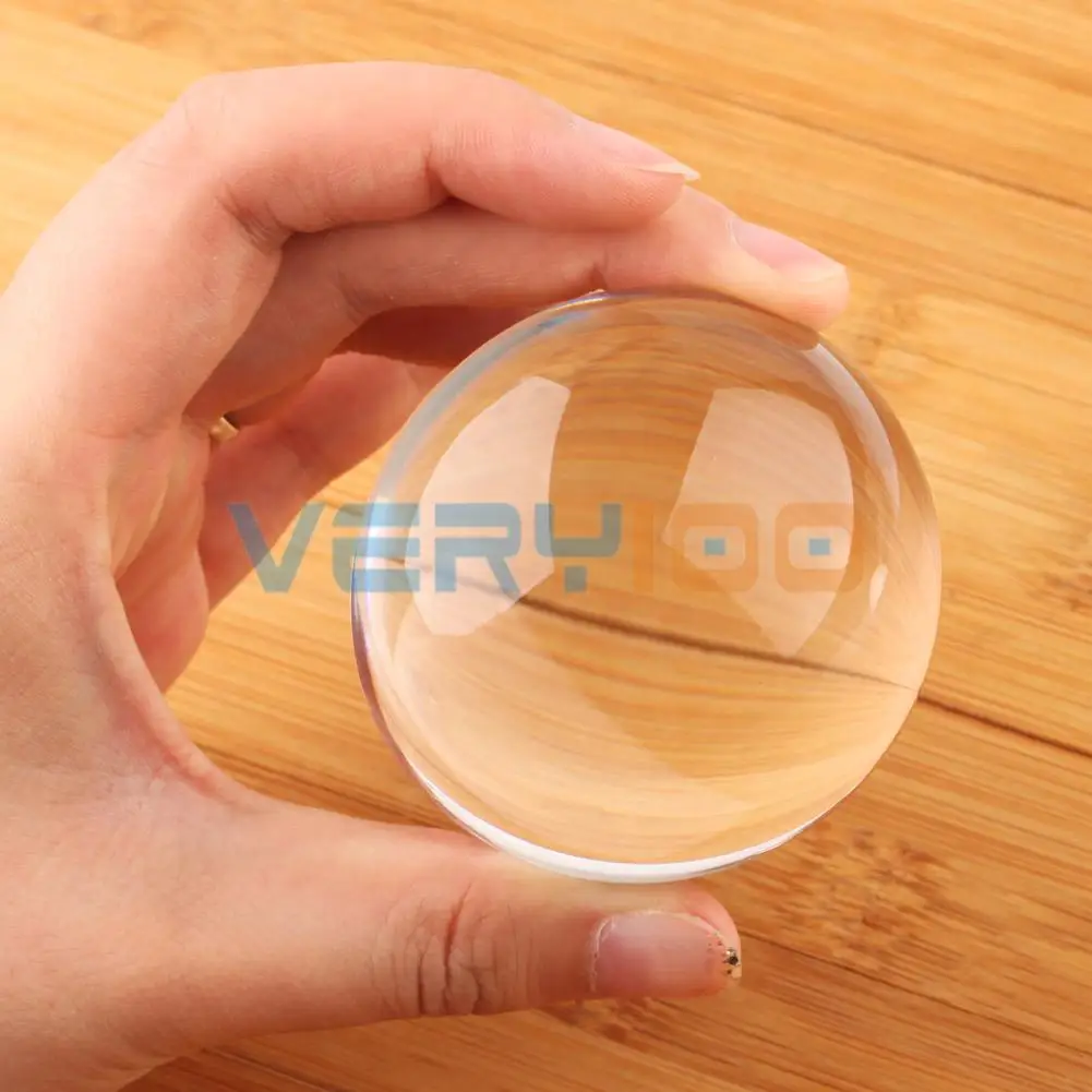 60mm Glass K9 Crystal Paper Weight Clear Sphere Natural Quartz Ball Magnifying
