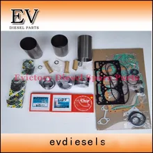 D1805 D1805 motor reconstruir kit Para Kubota pistão pistão camisa do cilindro anel kit de vedação completa principal rolamento & rolamento biela