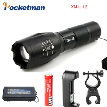 

E17 8000LM Tactical Led Torch ZoomLED Flashlight Torch light For 3xAAA or 1x 18650 Rechargeable
