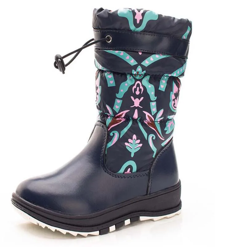 

Children's Shoes real leather boys girls snow boots Non-slip Wear Rubber boots Casual waterproof kids boots plush winter boots