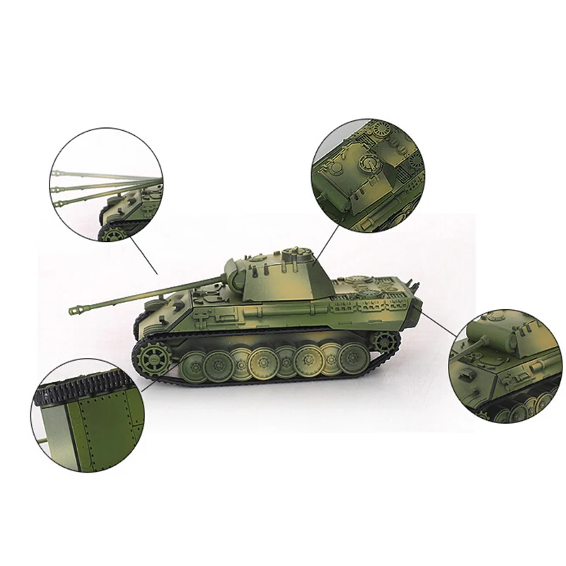 Немецкий Солдат Второй мировой войны Тигр пантера DIY 4D Assembe части 1/72 Танк модель набор игрушек