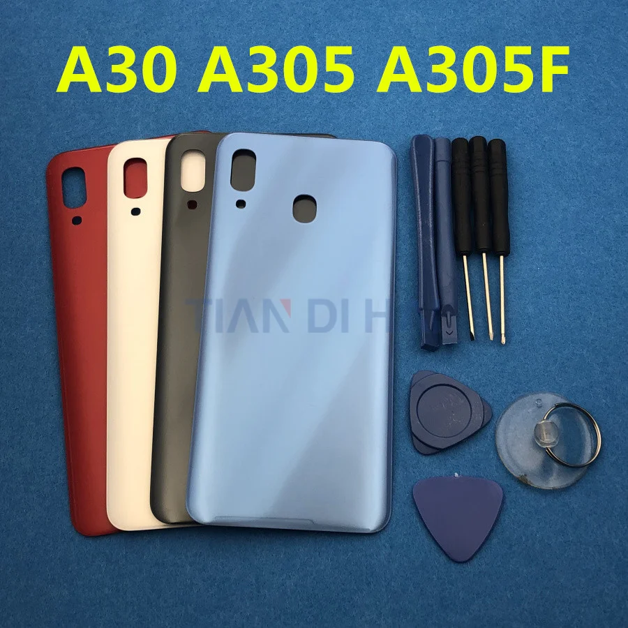 

Battery Door Housing Cover Case For Samsung Galaxy A30 A305 A305F-DS Battery Cover Shell Replacement Parts + tools