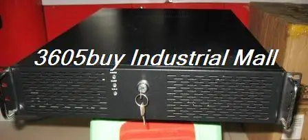 

204 server large-panel 2u lengthen industrial computer case full black belt lock belt panel 2u computer case