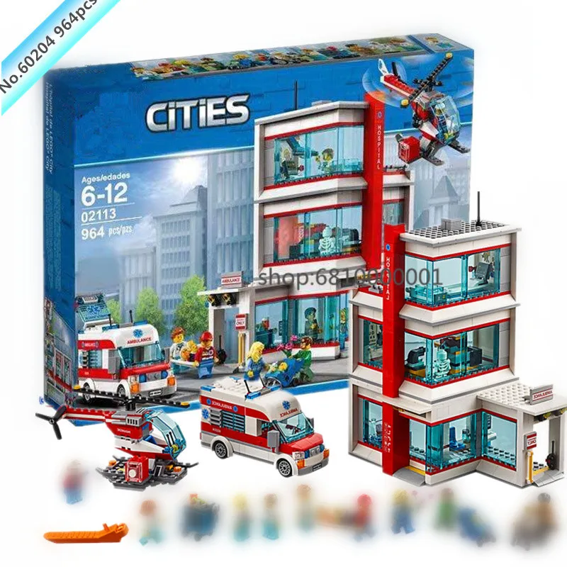 

Friends Series City Hospital Set Building Blocks Bricks Compatible 60204 legoingly city Model Building Toys For Child Christmas