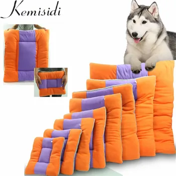 KEMISIDI chien chat coussin tapis doux chiot sommeil lit chenil chaud épais Pet couverture Pad matelas canapé pour petits chiens moyens S-XL