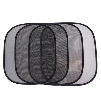 

5 PCS/SET Black Auto Sun Visor Car Sun Shade Car Window Suction Cup Car Curtain Auto Sun Shade Covers Sunshade Car Styling Black