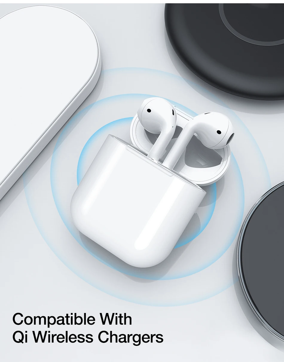 Qi беспроводной зарядки приемник чехол для Apple AirPods 2 1 гарнитура Bluetooth зарядное устройство защитный жесткий чехол коробка