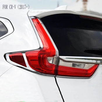 

For Honda CR-V CRV 2017 Car Taillight Tail Lights Covers Chrome Trim Chromium Styling Universal External Decoration Car Styling