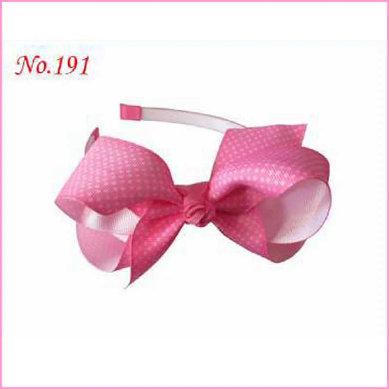 100 BLESSING Good Girl Boutique Headband 4.5-5/" ABC Hair Bow 2 Styles 222 No.