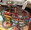 Bloques de gran tamaño para niños, juego de bloques de construcción de pista de tren con batería, Compatible con Duploed ► Foto 2/6