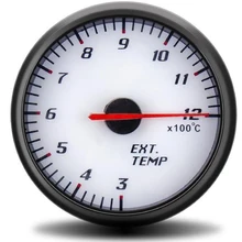 60 мм Выпускной датчик Ext индикатор измерителя температуры автомобиля воздуха топлива газа температурный прибор для измерения температуры выхлопных газов для мотоцикла автомобиля измеритель температуры выхлопных газов