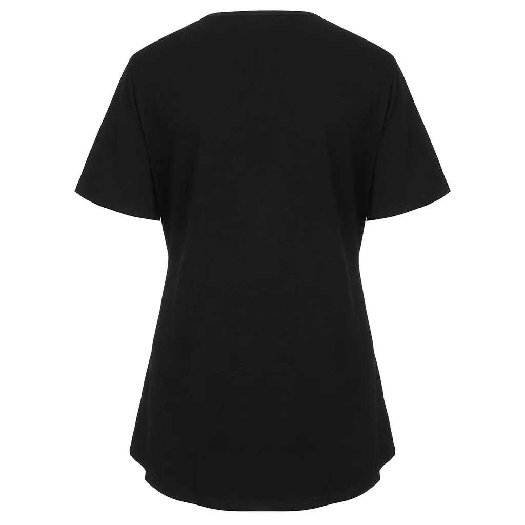 Летняя модная женская футболка с коротким рукавом, ажурная панель размера плюс, туника,, круглый вырез, аппликация, цветочный рисунок, черный пуловер, топы