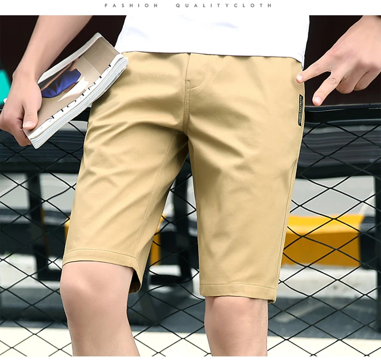 Повседневные Летние х/Б мужские шорты до колена шорты модные мужские s шорты-бермуды Masculina большие размеры высокого качества K171
