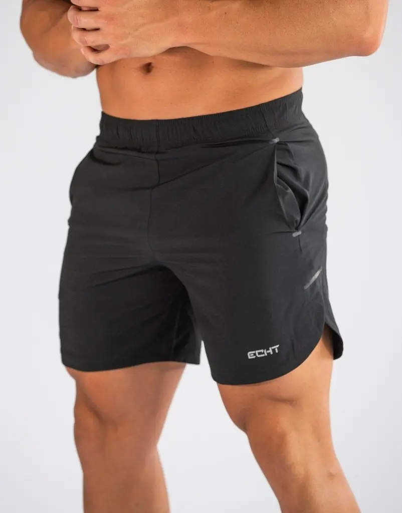 3XL мужские летние повседневные шорты мужские брендовые новые бордшорты водонепроницаемые однотонные дышащии эластичные для талии модные повседневные шорты мужские - Цвет: black