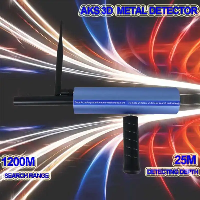 

Updated AKS Handhold Antenna Professional Metal/Gold Detector 1200M long Range Detecting Machinery Gold Finder Locator Scanner