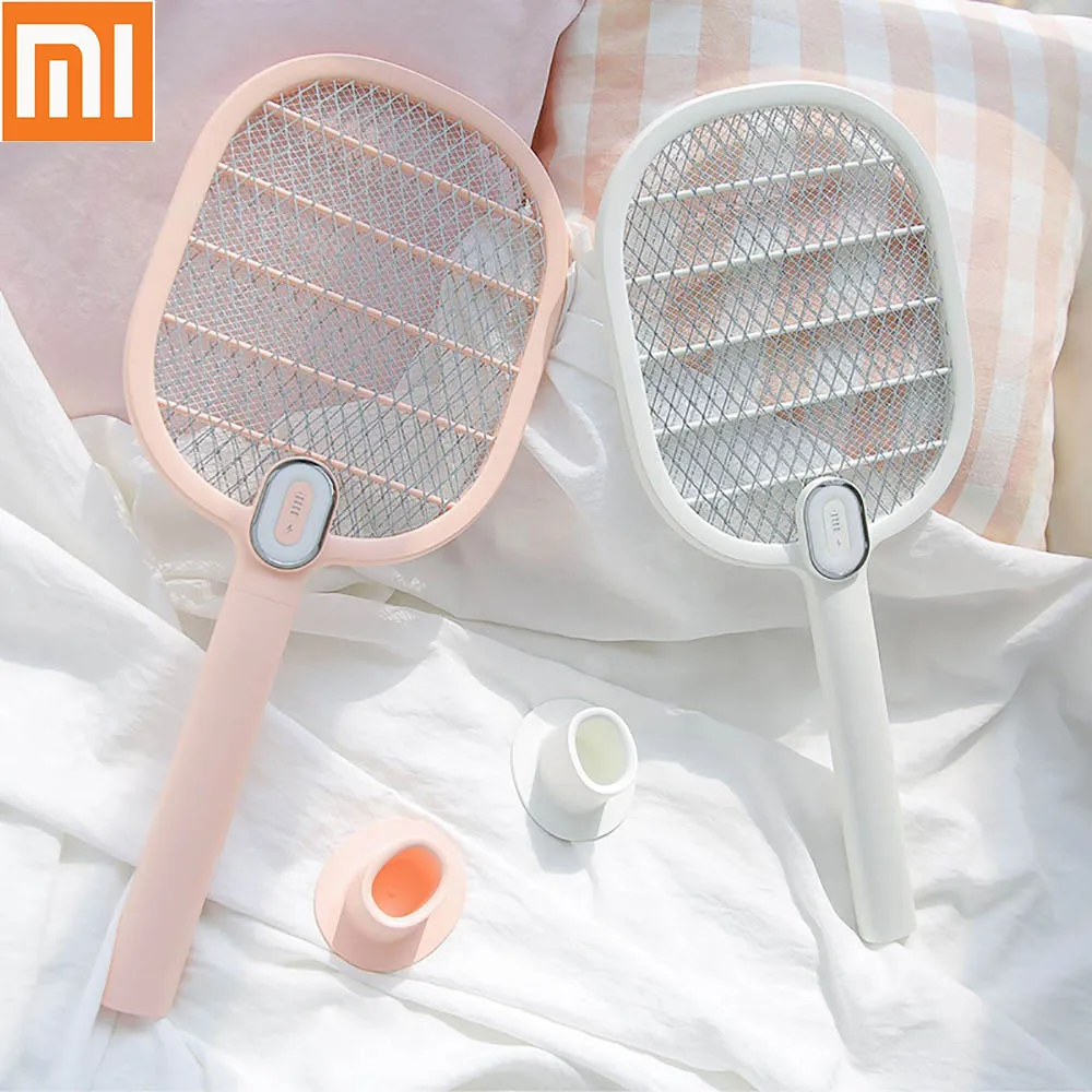 

Xiaomi Electric Mosquito Swatter With LED Lights USB Rechargeable Mosquito Killer Handheld Racket Insect Fly Bug Wasp Swatter