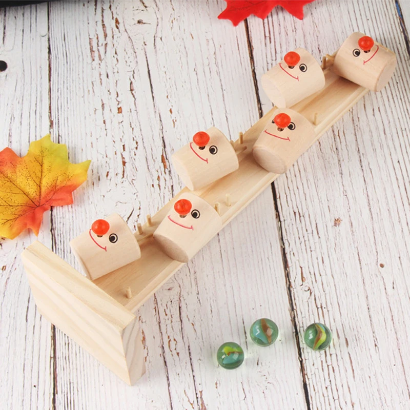 Детские Деревянные Монтессори блоки дерево мраморный шар Запуск игра трек Дети интеллектуальная обучающая игрушка подарок на день ребенка