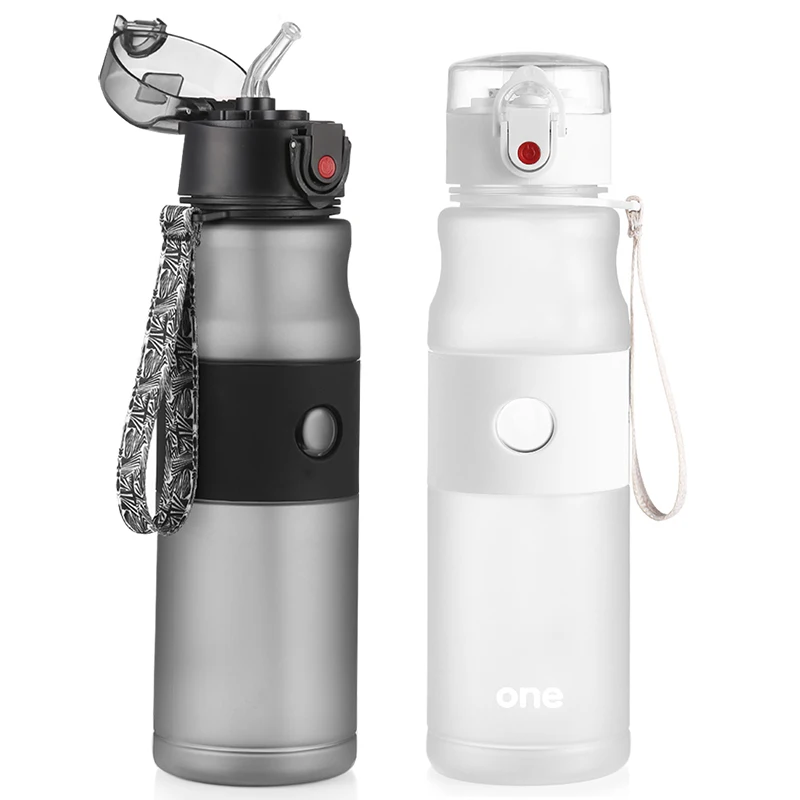 online 750 ml Garrafas de Água Esporte Portátil Tampas de Palha E Beber Direto da Minha Garrafa De Água À Prova de Fugas Escalada Caminhadas Copo De Chá bom