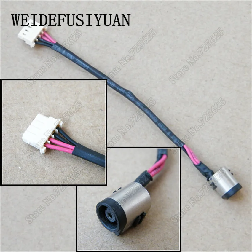 

AC DC Power Jack Wire connector Charge Port for Sony Vaio Flip 14 15 SVF14 SVF15 SVF152C29M SVF14N100C DC in Cable Socket