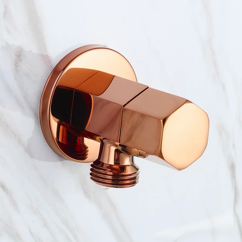 Buy Solid Brass Rose gold Plated Water Control Valve