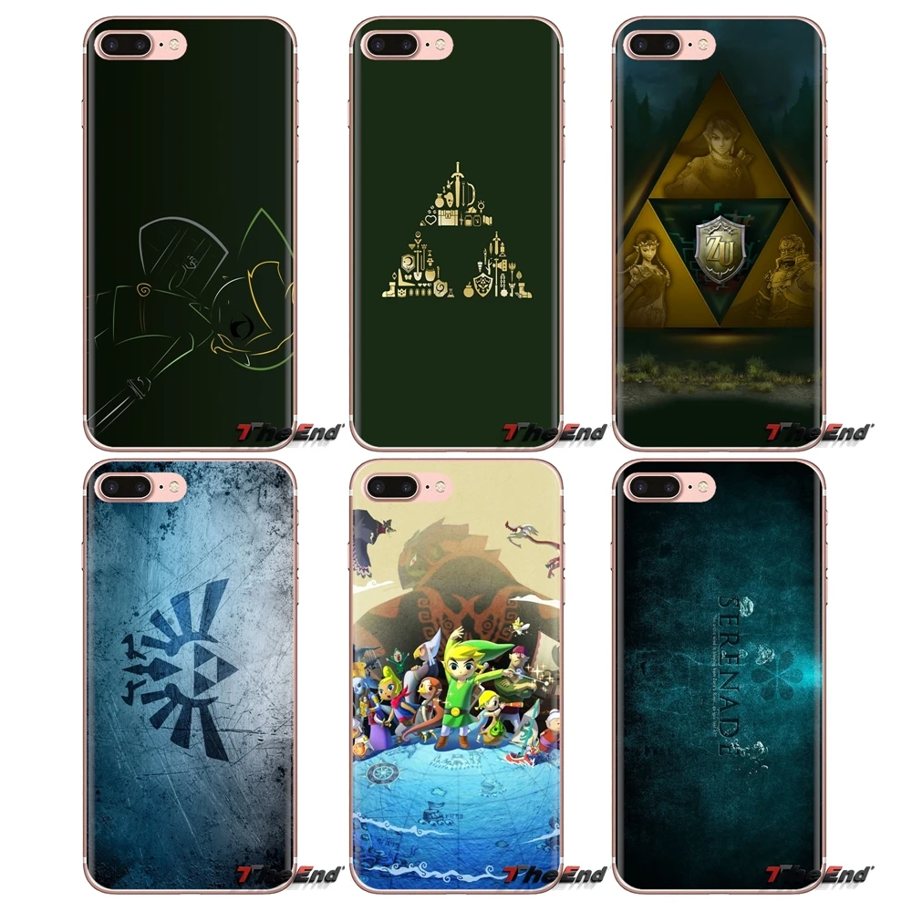 For Samsung Galaxy J1 J2 J3 J4 J5 J6 J7 J8 Plus 2018 Prime 2015 2016 2017 Soft Transparent Shell Covers Zelda Logo Poster |