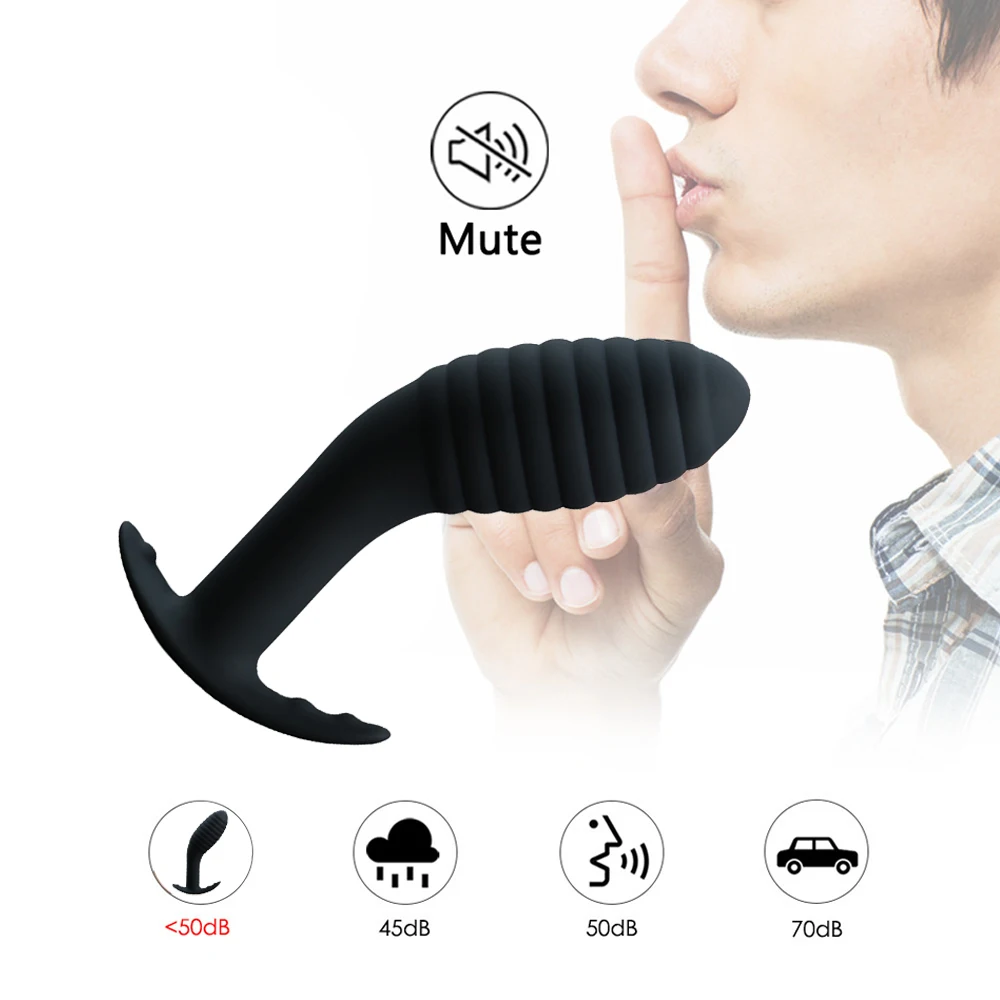 Vibrating Anal Butt Plug Adult Sex Toy For Men Prostate Massage Medical Silicone Anal Dildo Vibrator For Women Vagina Stimulator (12)