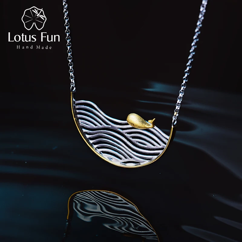 Lotus Fun реальные 925 серебро ручной работы дизайнер ювелирных украшений Творческий