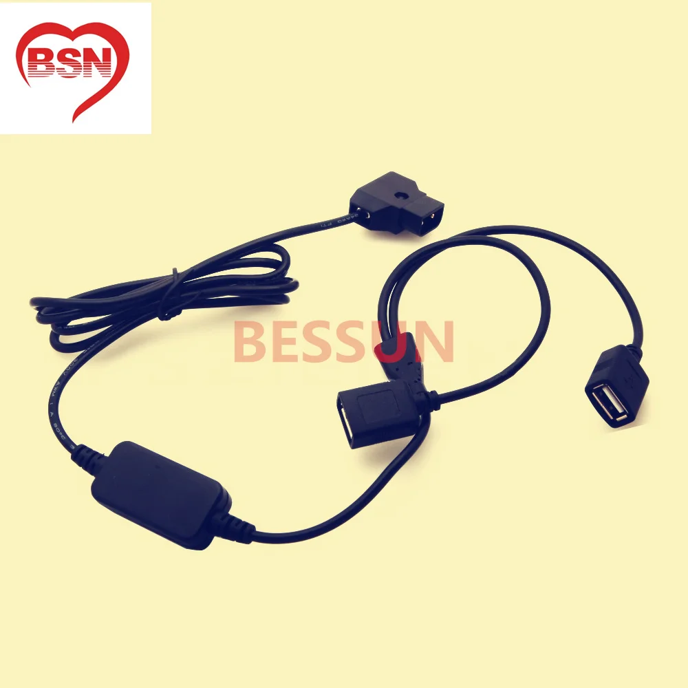 

New P-Tap D-Tap PowerTap 14.8v Battery to Two Female USB 5v 2A DC Power Adapter