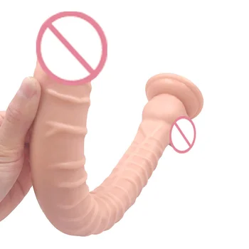 40*4CM Super Long and Huge Dildos Horse Dildo Striated With Strong Suction Cup Flexible Dick Cock Female Masturbator For women. 6