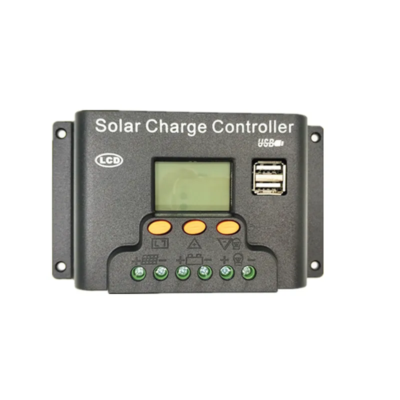ЖК-дисплей 12V24V20A Солнечный контроллер управления светом+ время управления фосфоресцирующий дисплей