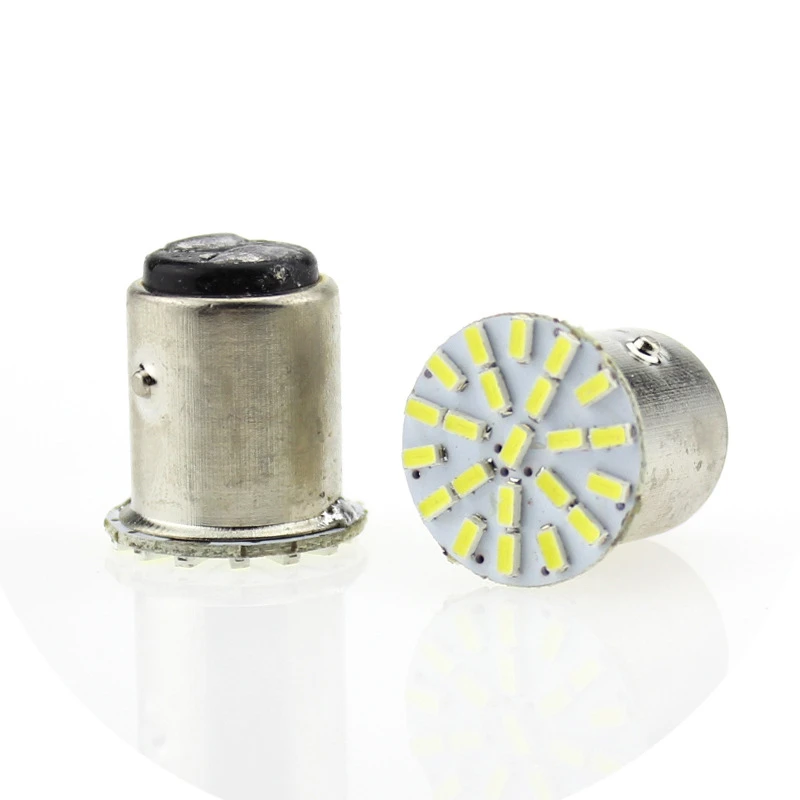 100 PCS Car 1157 LED BAY15D 3014 Chip 22SMD Auto LED Light Lamp Turn Signal Brake Lights White .8