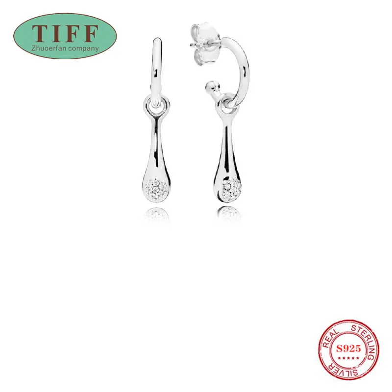 

TIF PAN Thai Silver Stud Earrings Charming Original Jewelry Luxury Fashion Women's Gifts Earrings For Women